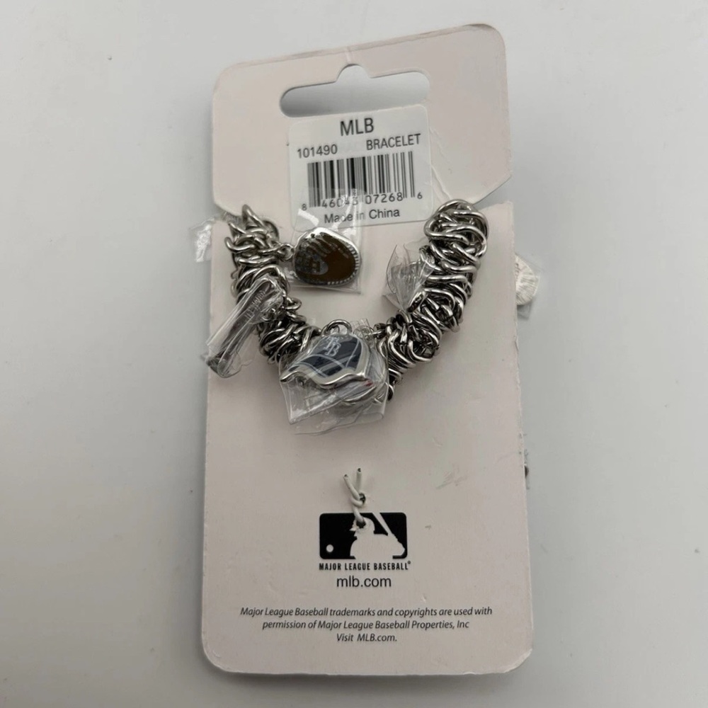 Game Time 101490 MLB Tampa Bay Rays Stretch Bracelet - Picture 4 of 8